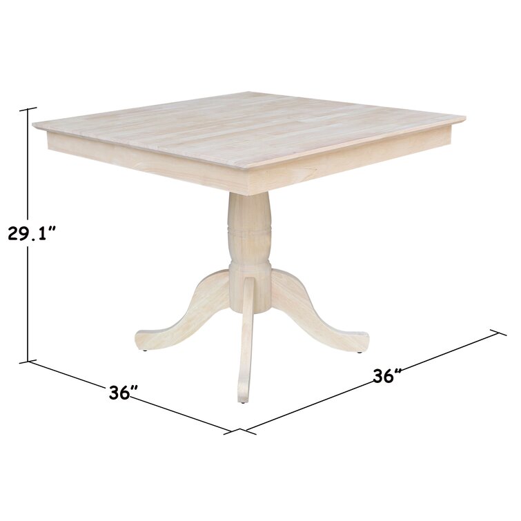 36 inch square on sale pedestal table